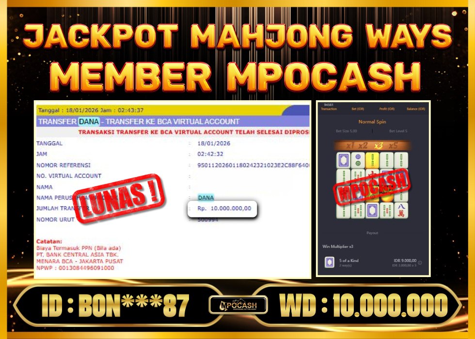 MPOCASH JACKPOT MAHJONG WAYS