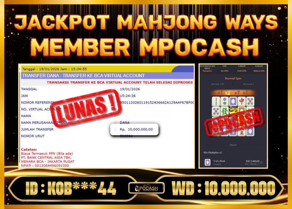 MPOCASH JACKPOT MAHJONG WAYS