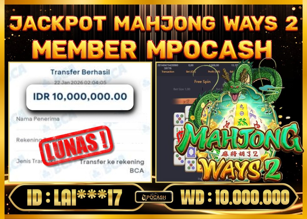 MPOCASH JACKPOT MAHJONG WAYS 2