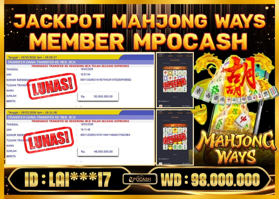 MPOCASH JACKPOT MAHJONG WAYS