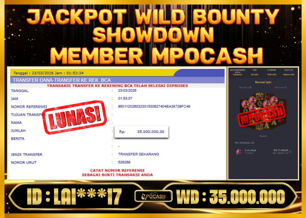 MPOCASH JACKPOT WILD BOUNTY SHOWDOWN