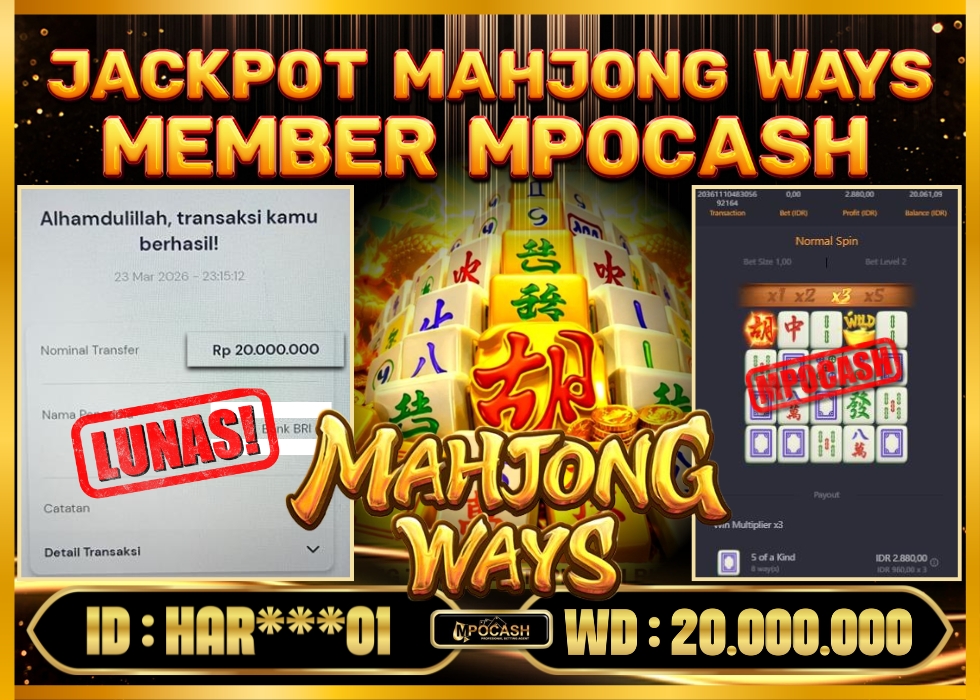 MPOCASH JACKPOT MAHJONG WAYS
