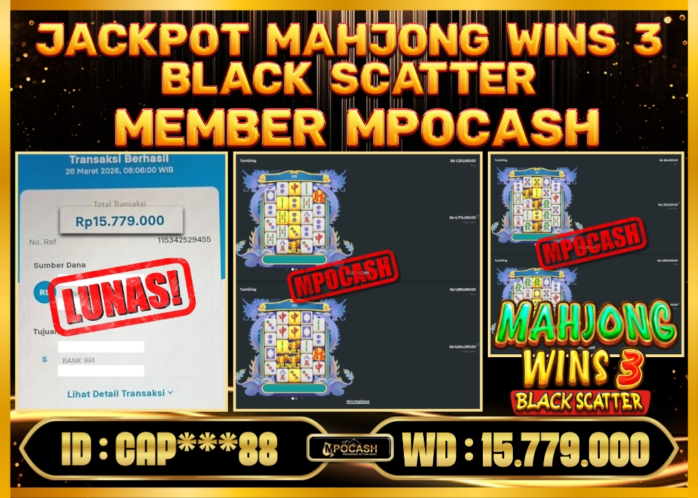 MPOCASH JACKPOT MAHJONG WINS 3 BLACK SCATTER