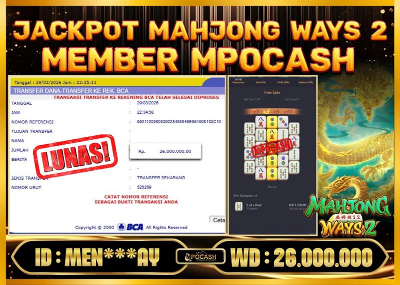 MPOCASH JACKPOT MAHJONG WAYS 2
