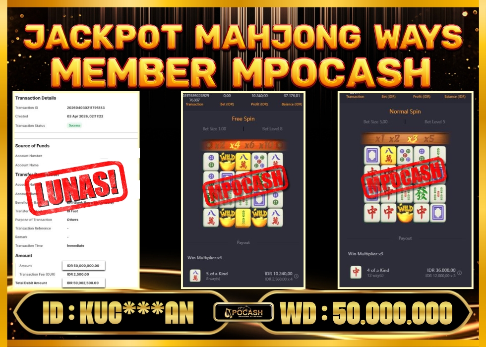 MPOCASH JACKPOT MAHJONG WAYS